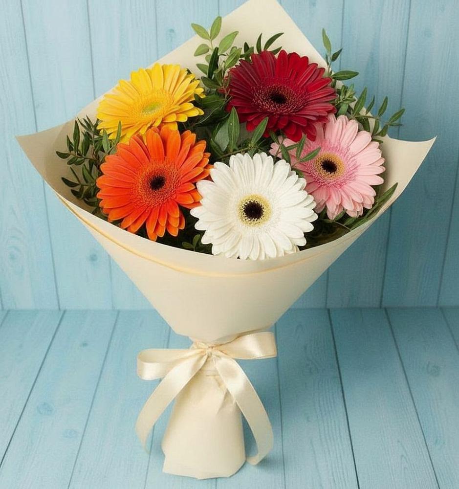 Букет цветов из: Герберы в Октябрьский Тульская область