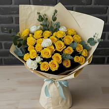 Букет цветов из:  Розы #REPLACE_PRED# Октябрьский Тульская область