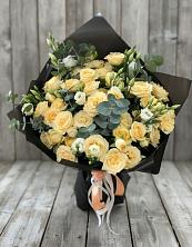 Букет цветов из:  Розы и Лизиантусы в Октябрьский Тульская область