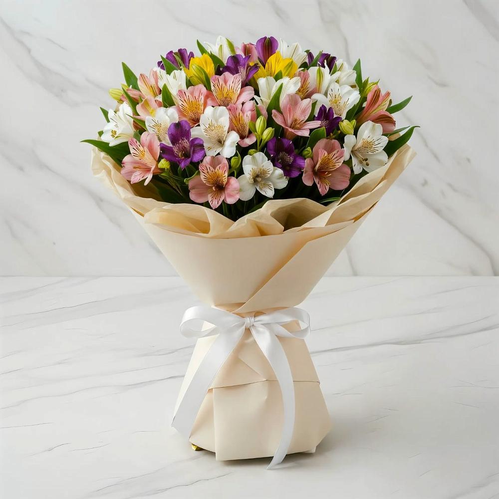 Букет цветов из: Альстромерии в Октябрьский Тульская область