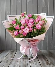 Букет Розовый кустик в Октябрьский Тульская область