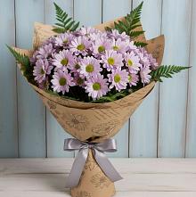 Букет цветов из:  Хризантемы в Октябрьский Тульская область