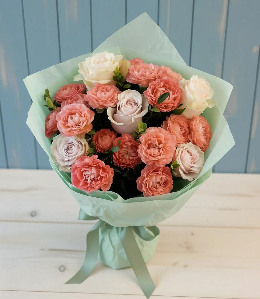 Букет цветов из: Розы в Октябрьский Тульская область