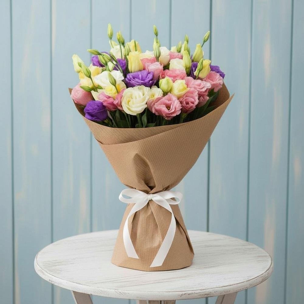 Букет цветов из: Лизиантусы в Октябрьский Тульская область