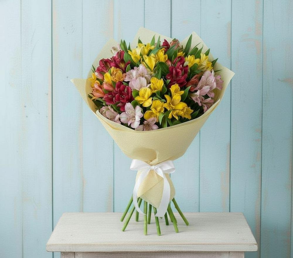 Букет цветов из: Альстромерии в Октябрьский Тульская область