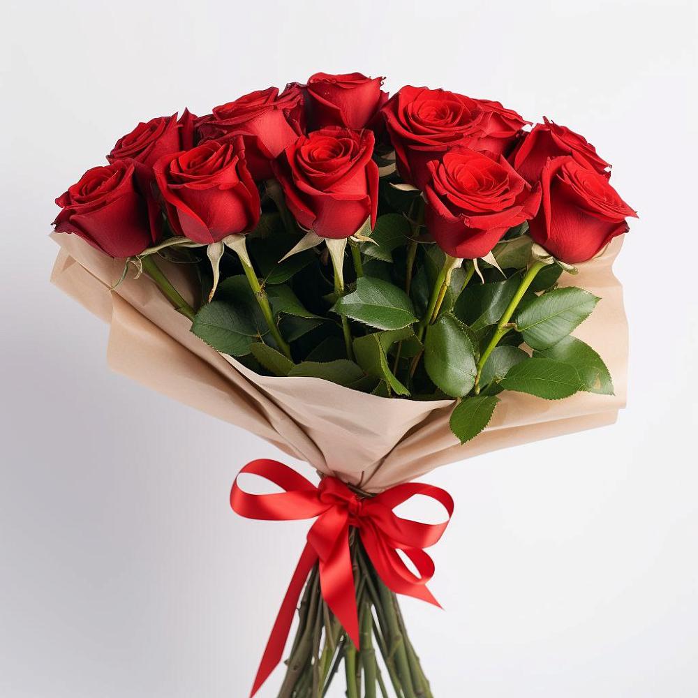 Букет 11 Красных роз Эдлесс Лав в Октябрьский Тульская область