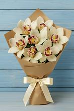 Букет цветов из:  Орхидеи и Розы в Октябрьский Тульская область