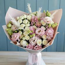 Букет цветов из:  Альстромерии и Розы #REPLACE_PRED# Октябрьский Тульская область
