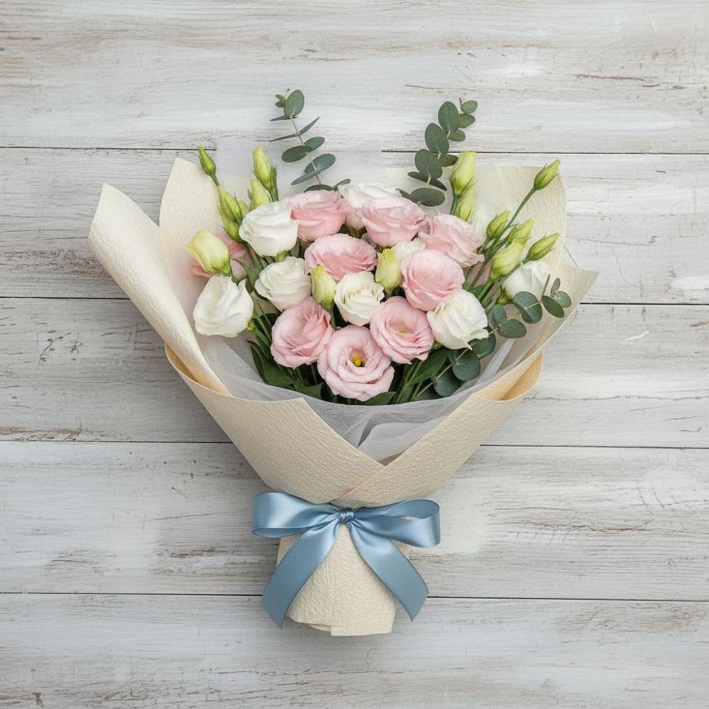 Букет цветов из: Лизиантусы в Октябрьский Тульская область